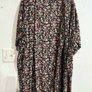 Elegant Black Floral Dress